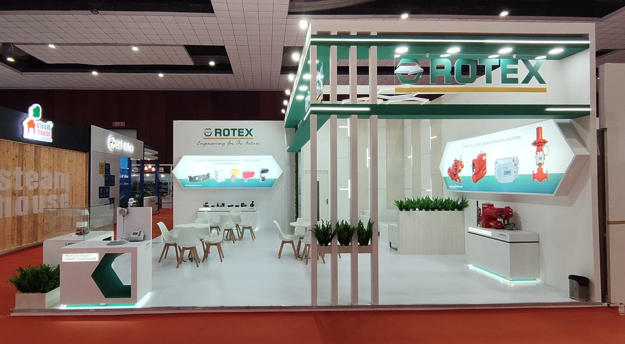 Green spaces in exhibition booths 2 Design & build for Rotex by Design Desk