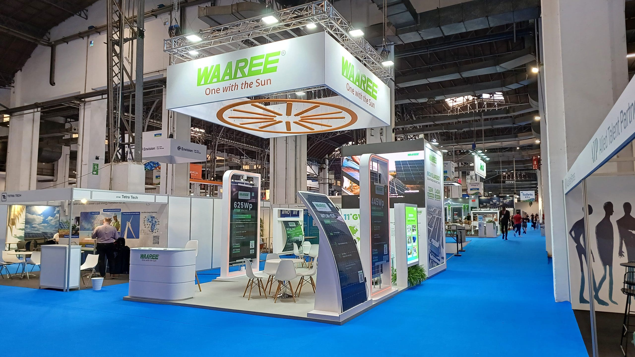 Project for Waaree at Africa Energy, Spain by Design Desk