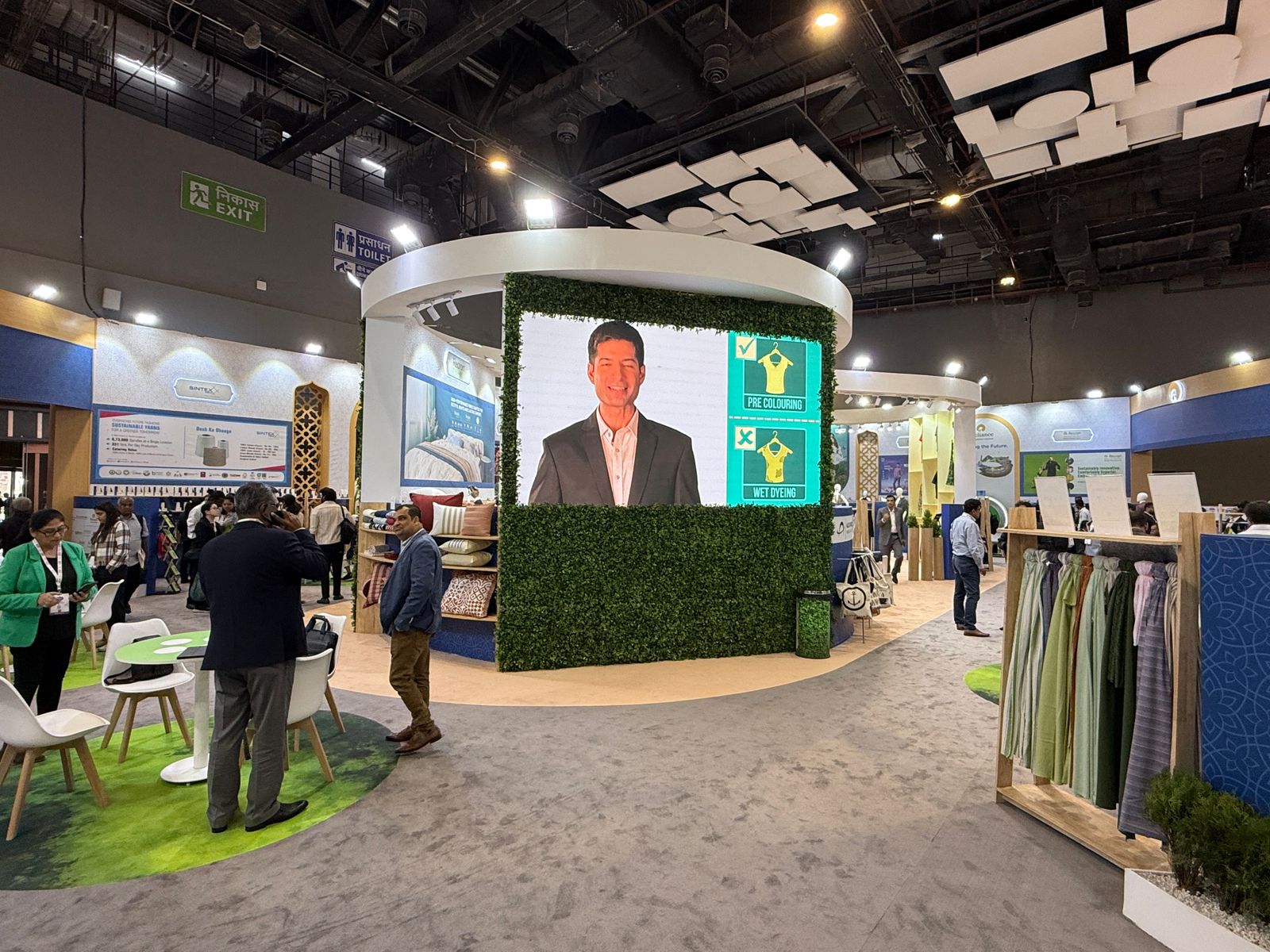 Project for Reliance Industries showcasing their sustainable fabric solutions