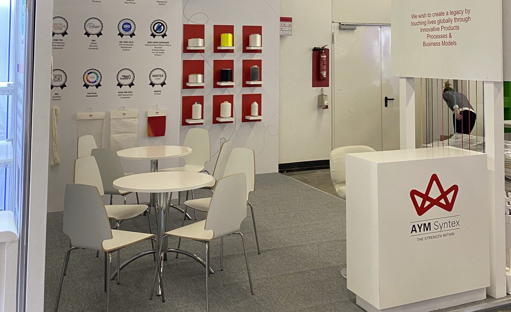 Booth Builder at Techtextil, Germany for AYM