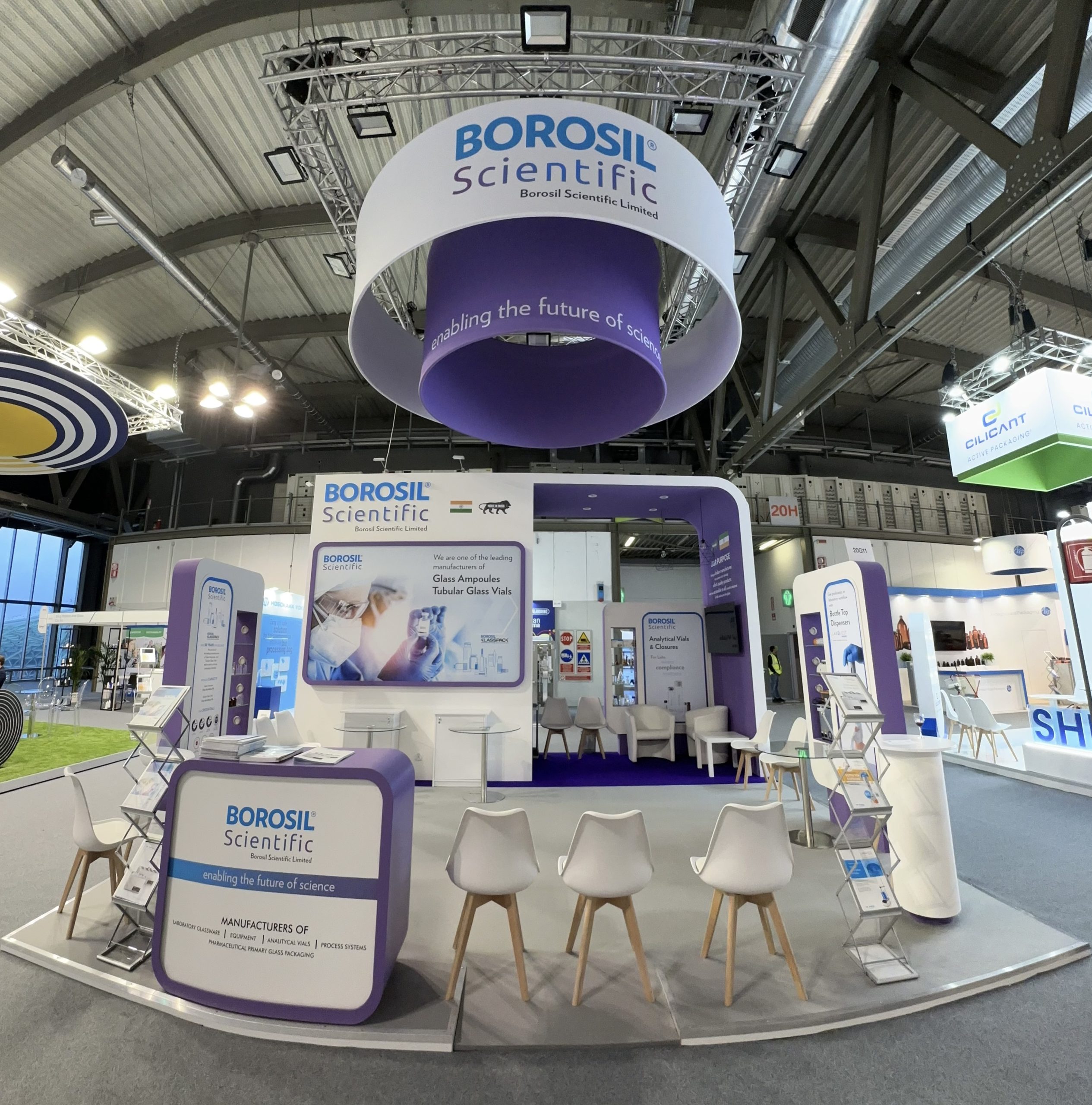 Booth Builder at CPHI, Milan for Borosil Renewables