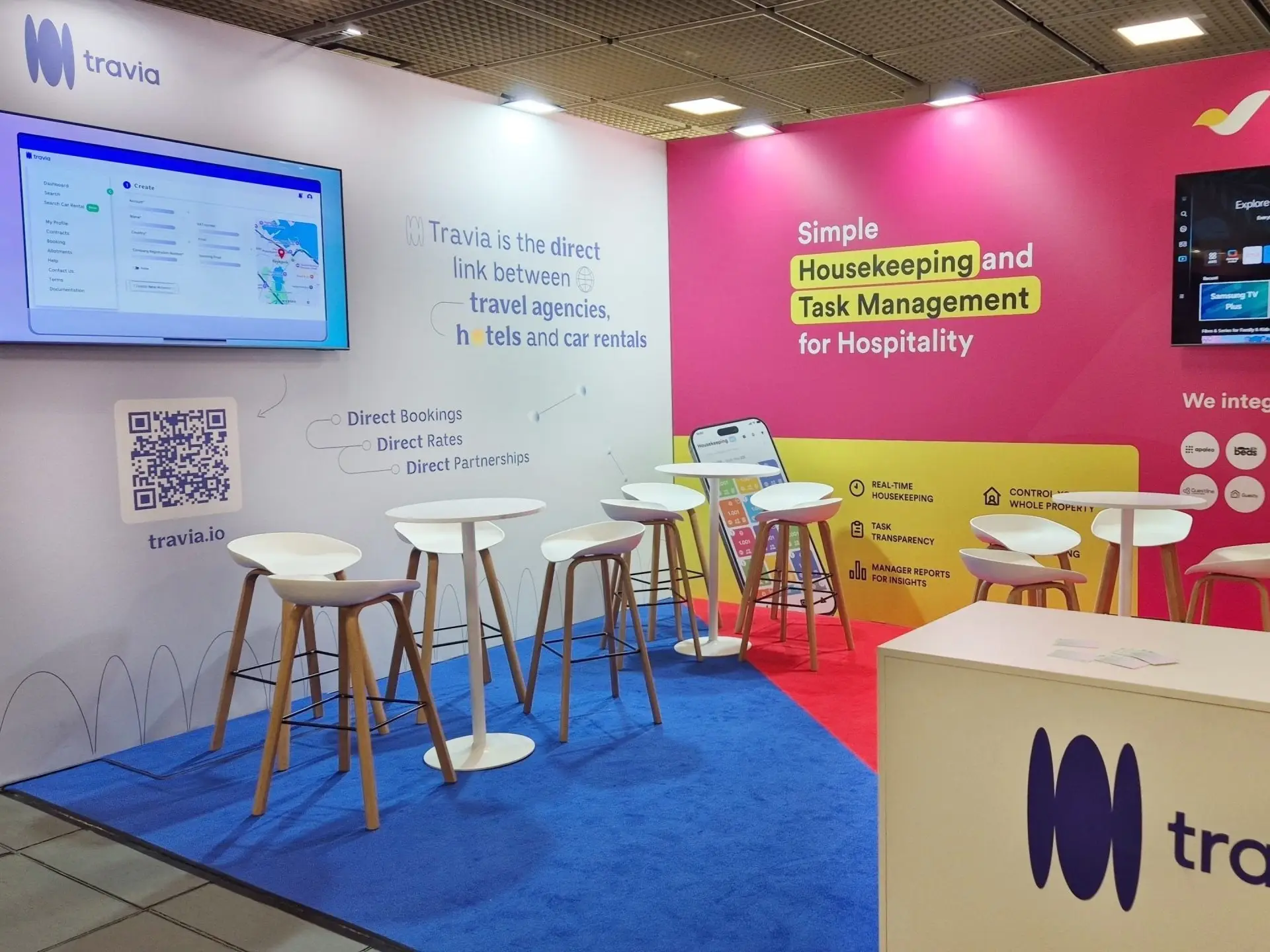 Booth build for ITB Berlin for Sweeply