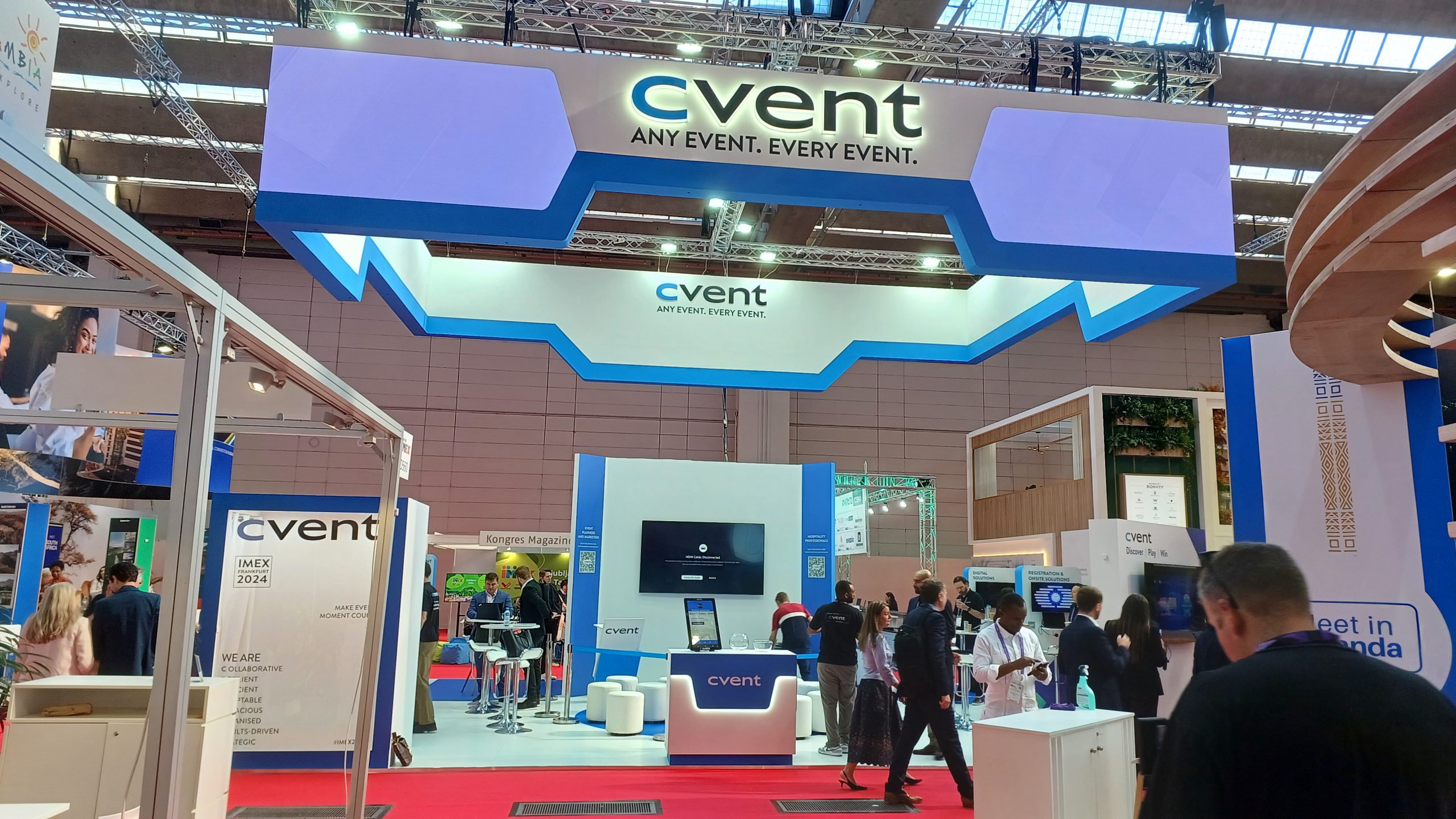 Exhibition-Stand-Builder-for-Cvent-at-IMEX-2024-Germany-scaled