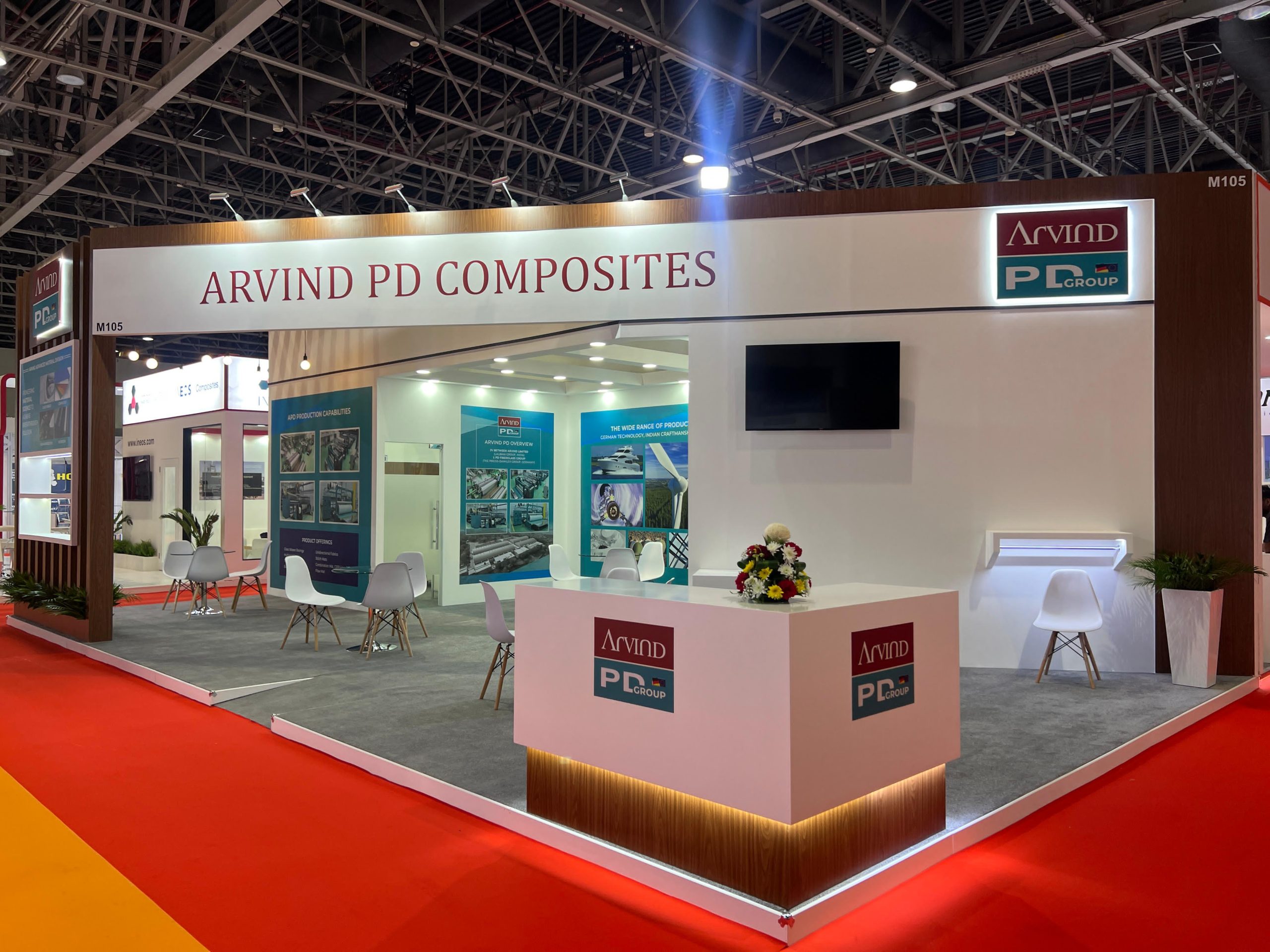 Stand-Build-for-Arvind-at-Mecam-2024-UAE-scaled